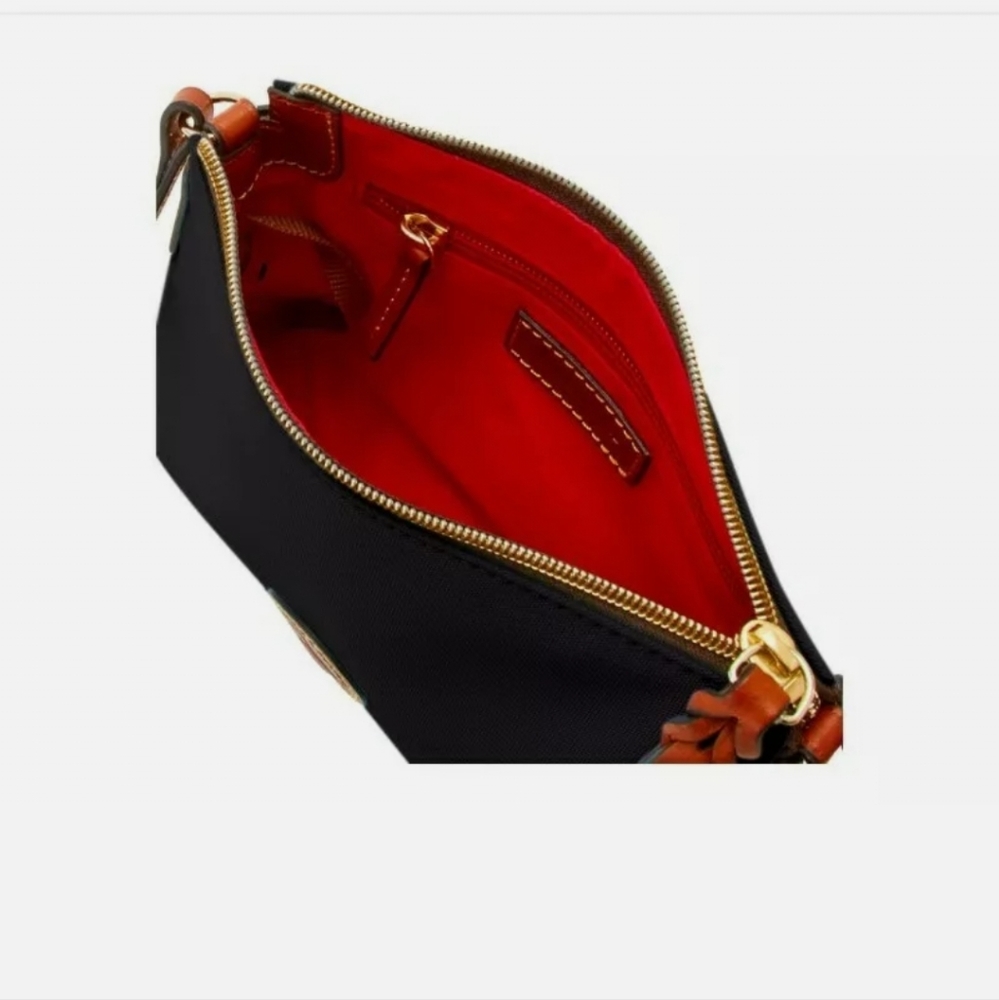 Dooney & Bourke Black Nylon Crossbody Pouchette XB299BL - Picture 4 of 8